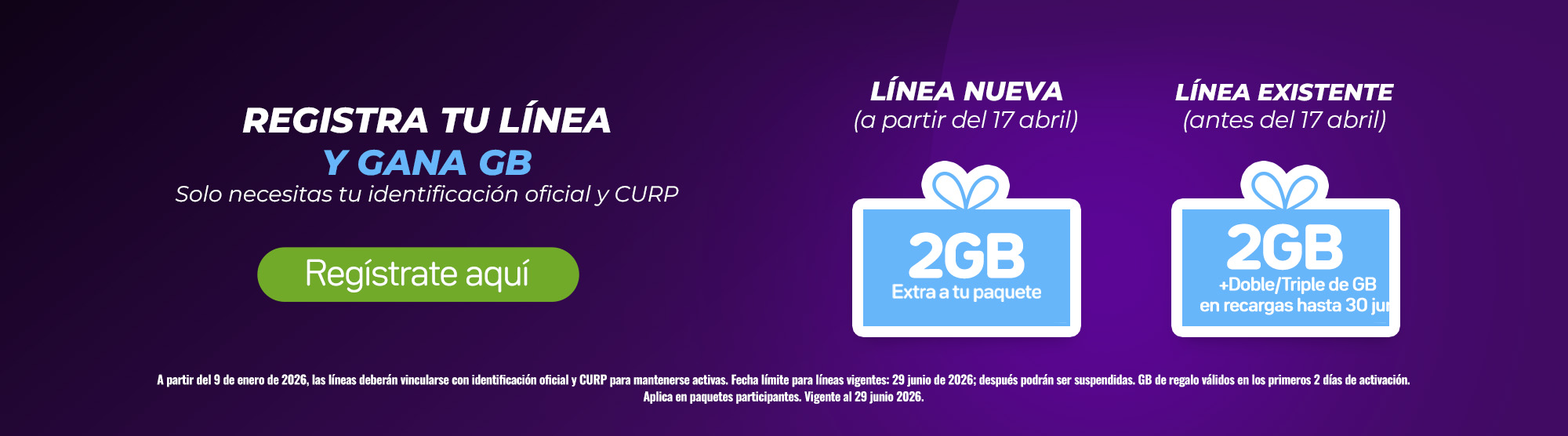 Banner vincula tu line a